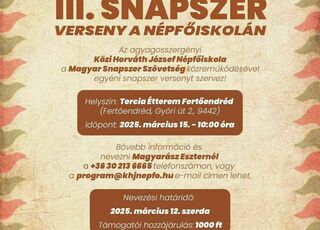 Agyagosszergényi Népfőiskola snapszerbajnoksága